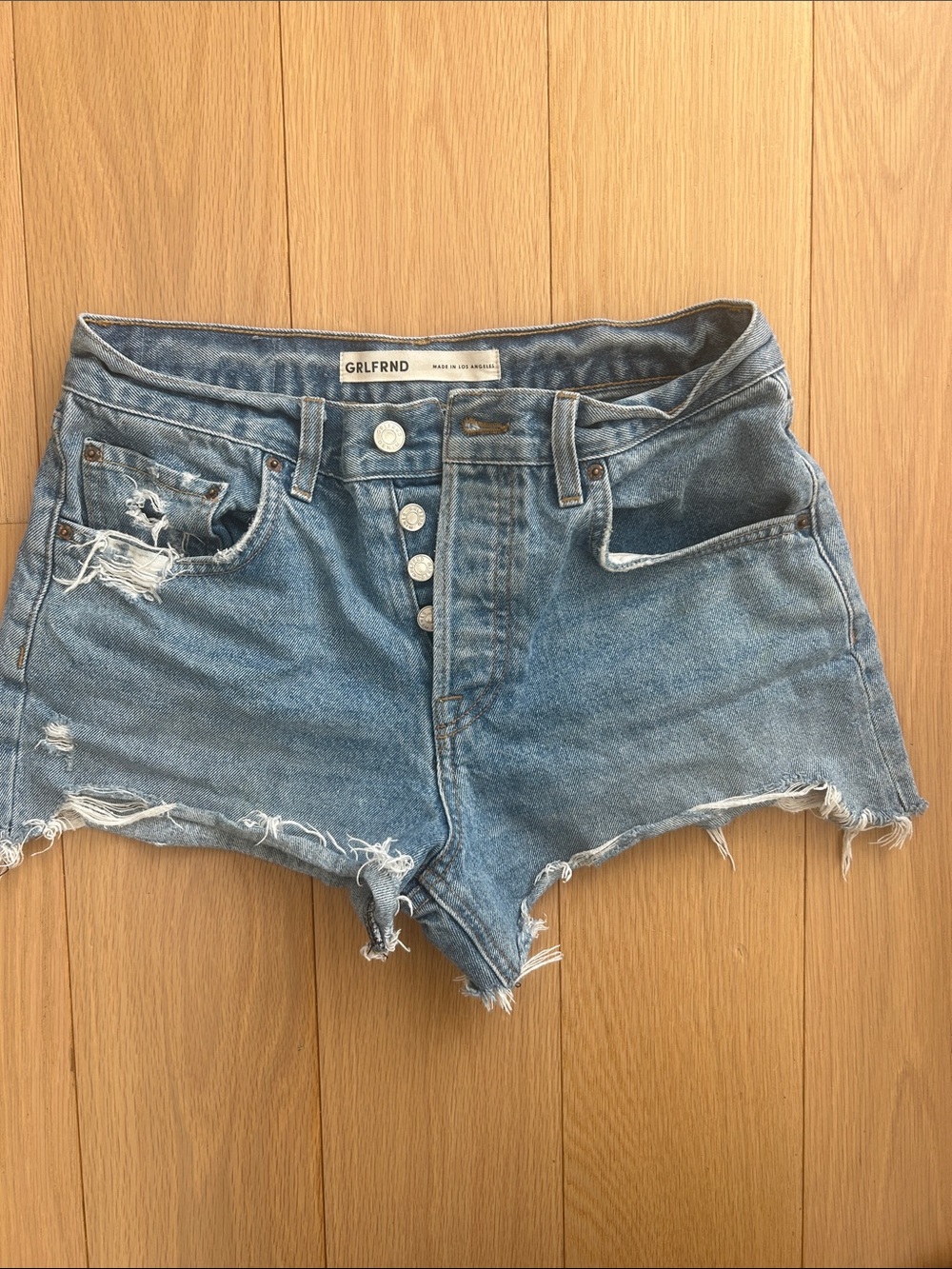 GRLFRND denim shorts in size 25